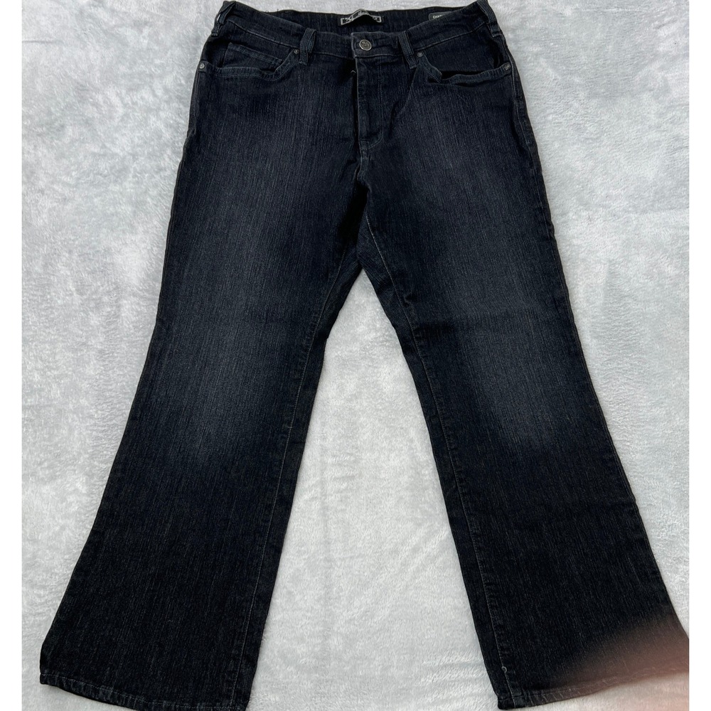 34 Heritage Charisma Classic Straight Jeans Size 38x30 Black Mens Stretch Denim